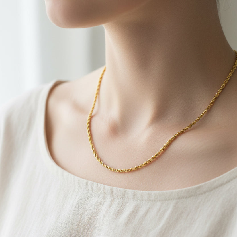 10k Yellow Gold Light Rope Chain