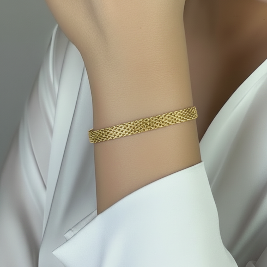 14k Yellow Gold Bismark Bracelet