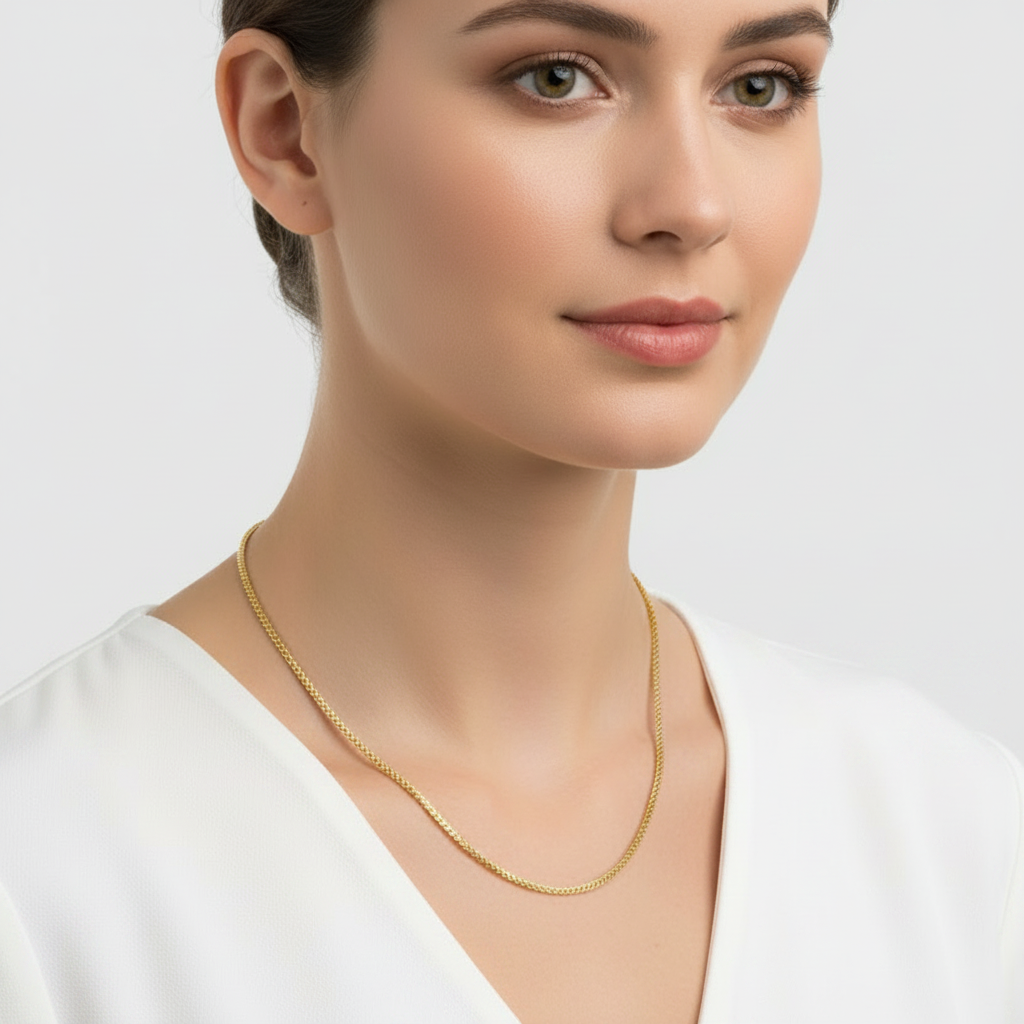 18k Yellow Gold Franco Chain