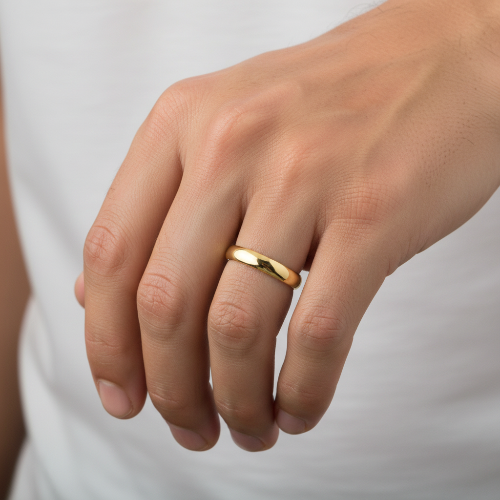 Argolla de Matrimonio en Oro Amarillo 14k (3.00 mm) — Ajuste Cómodo