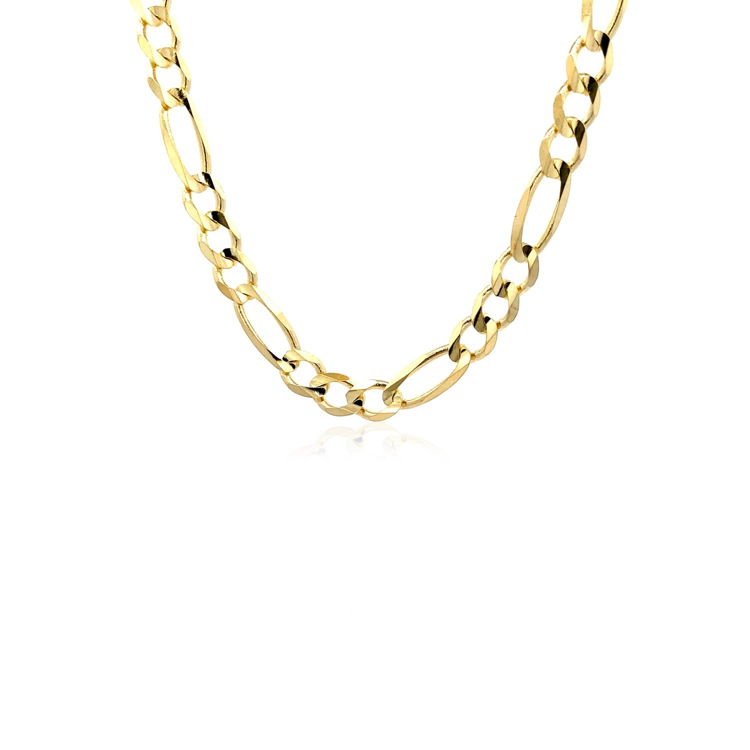 10K Yellow Gold Solid Figaro Chain