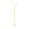 14k Yellow Gold Rosary Necklace