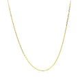 18k Yellow Gold Diamond Cut Cable Link Chain