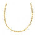 14k Yellow Gold Braided Herringbone Chain
