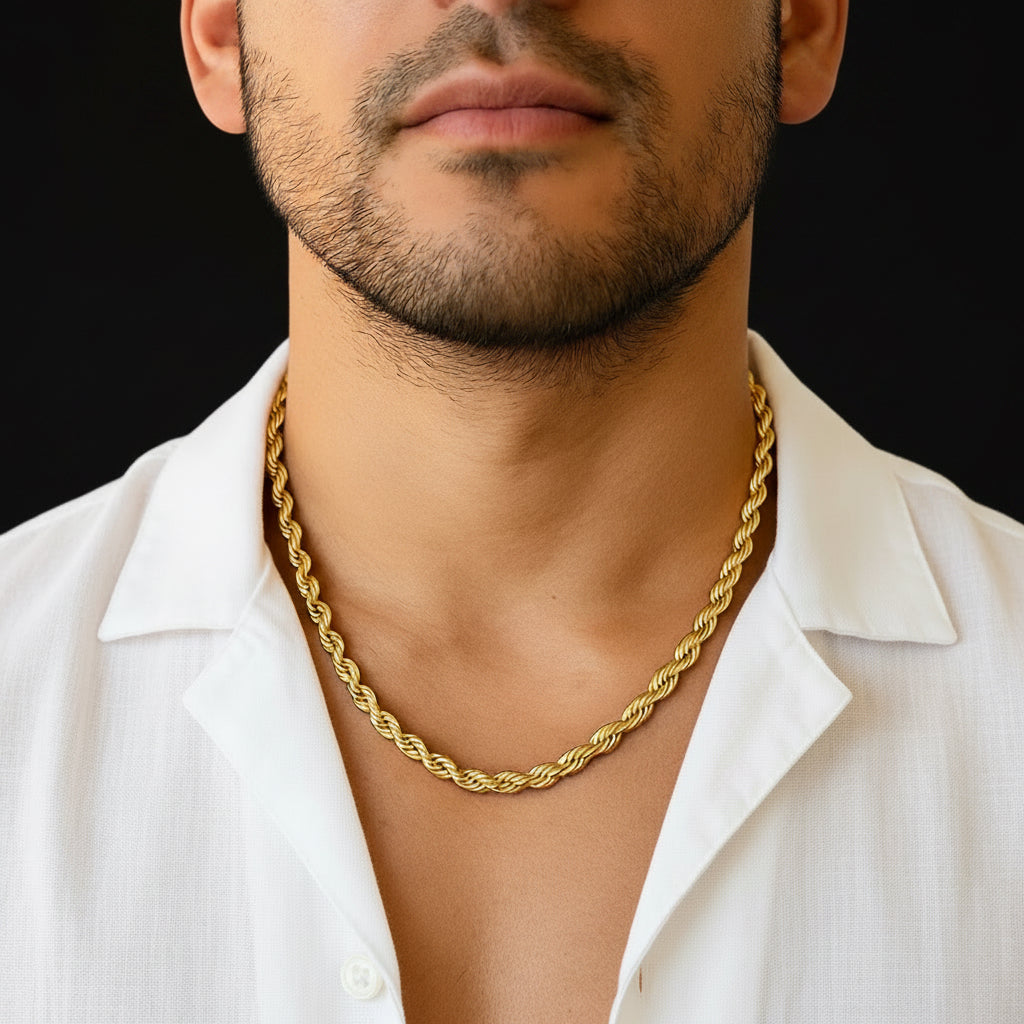 14k Yellow Gold Light Rope Chain