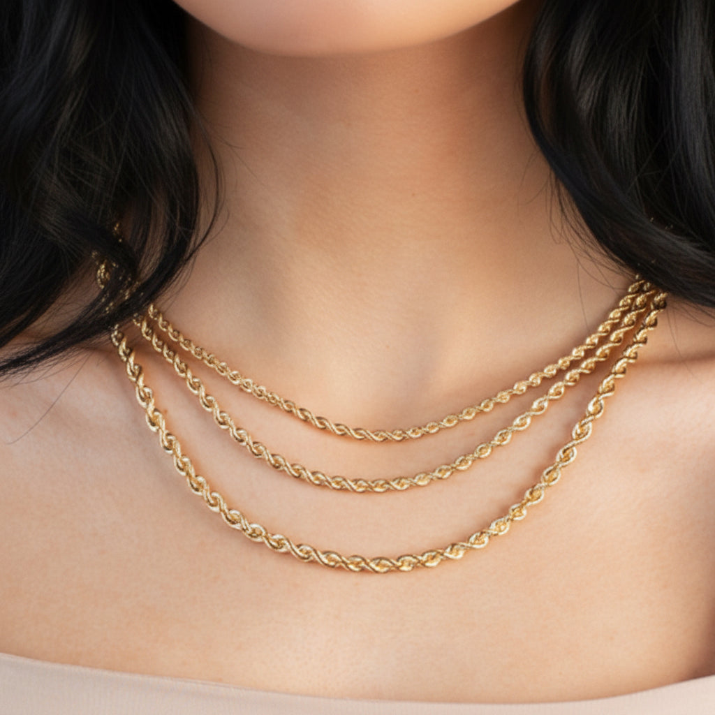 14k Yellow Gold Light Rope Chain