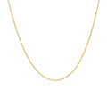 18k Yellow Gold Round Cable Link Chain