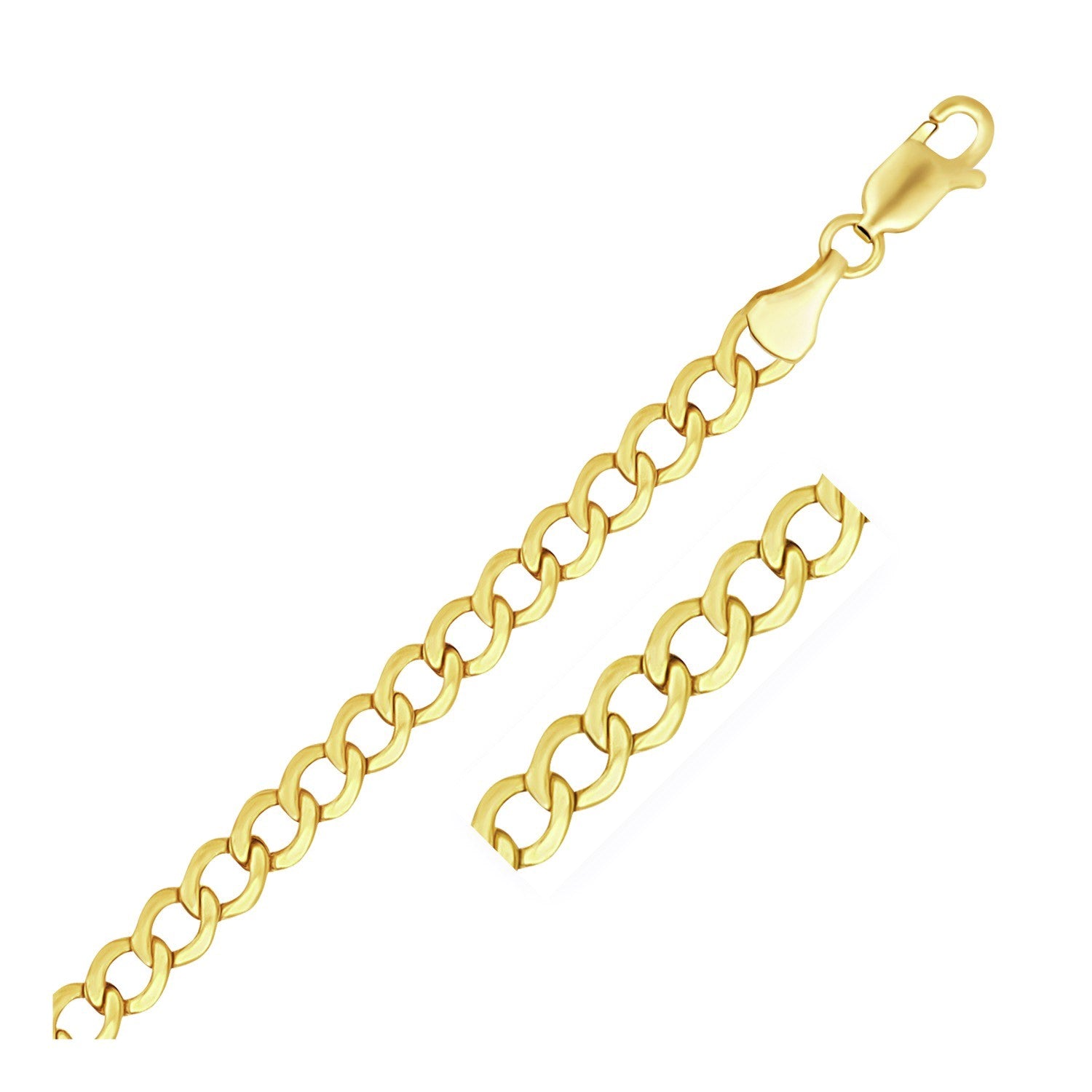 10k Yellow Gold Curb Chain