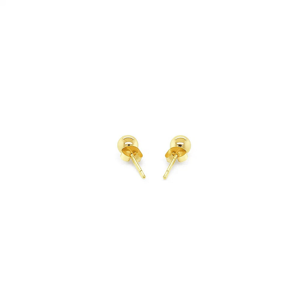 10k Yellow Gold Ball Style Stud Earrings