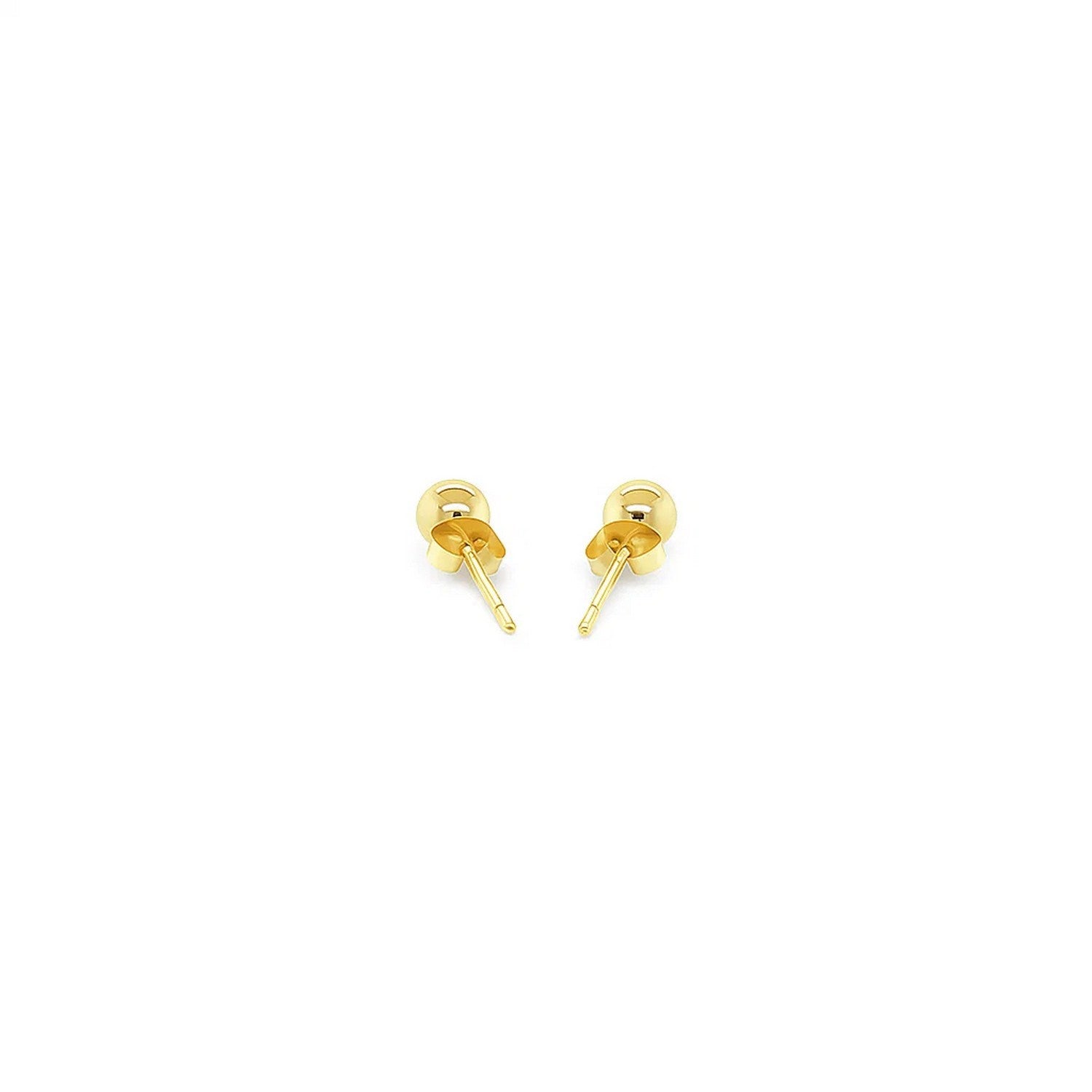 10k Yellow Gold Ball Style Stud Earrings