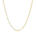 18K Yellow Gold Fine Paperclip Chain