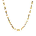 14k Two Tone Gold Pave Curb Chain