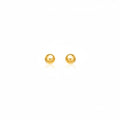 10k Yellow Gold Round Stud Earrings