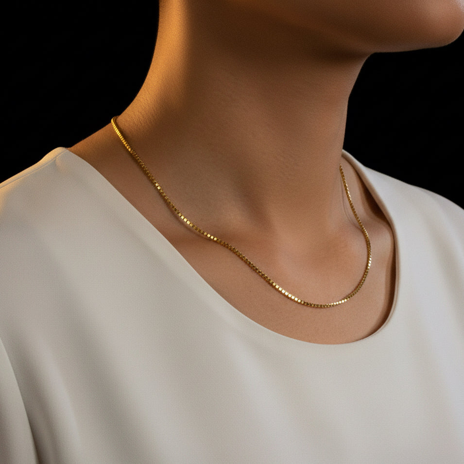 10k Yellow Gold Classic Box Chain