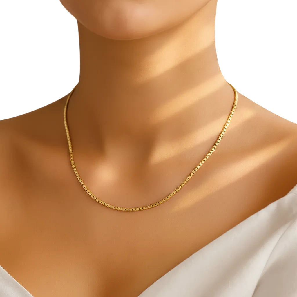14K Yellow Gold Classic Box Chain