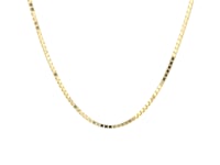 Cadena Clásica de Oro Amarillo 18K con Eslabones Cuadrados – 1.40 mm