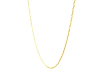 Cadena Delicada de Oro Amarillo 18K para Mujer o niño – Eslabones Redondos 0.97 mm